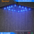 Luxury Shower Water Saving Blacken Painted LED Light Head Shower